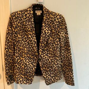 Michael Kors leopard blazer